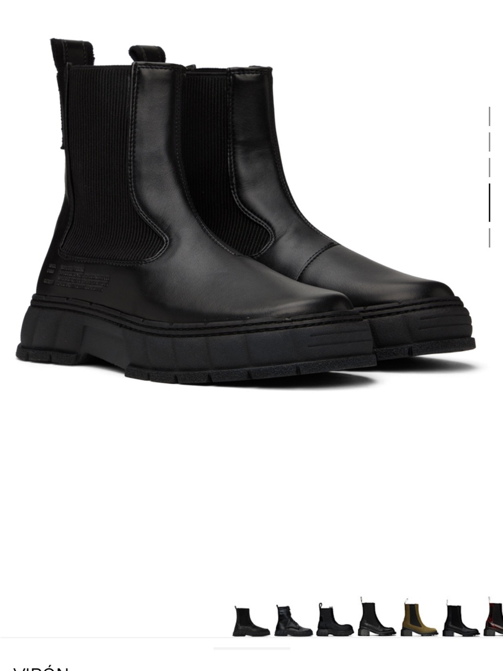 VIRÓN Black 1997 Chelsea Boots
